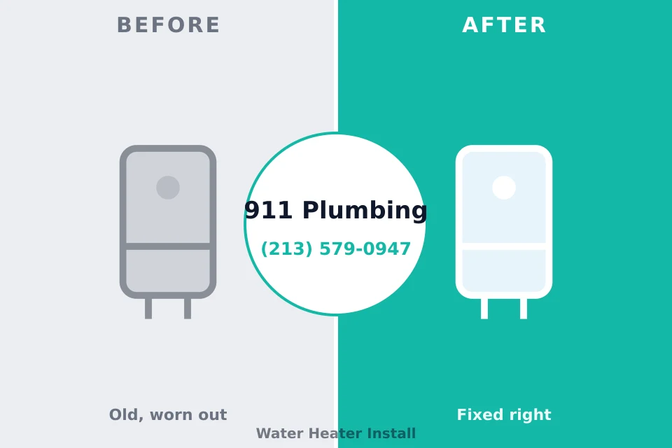 Before and after: plumbing company Irondale, AL